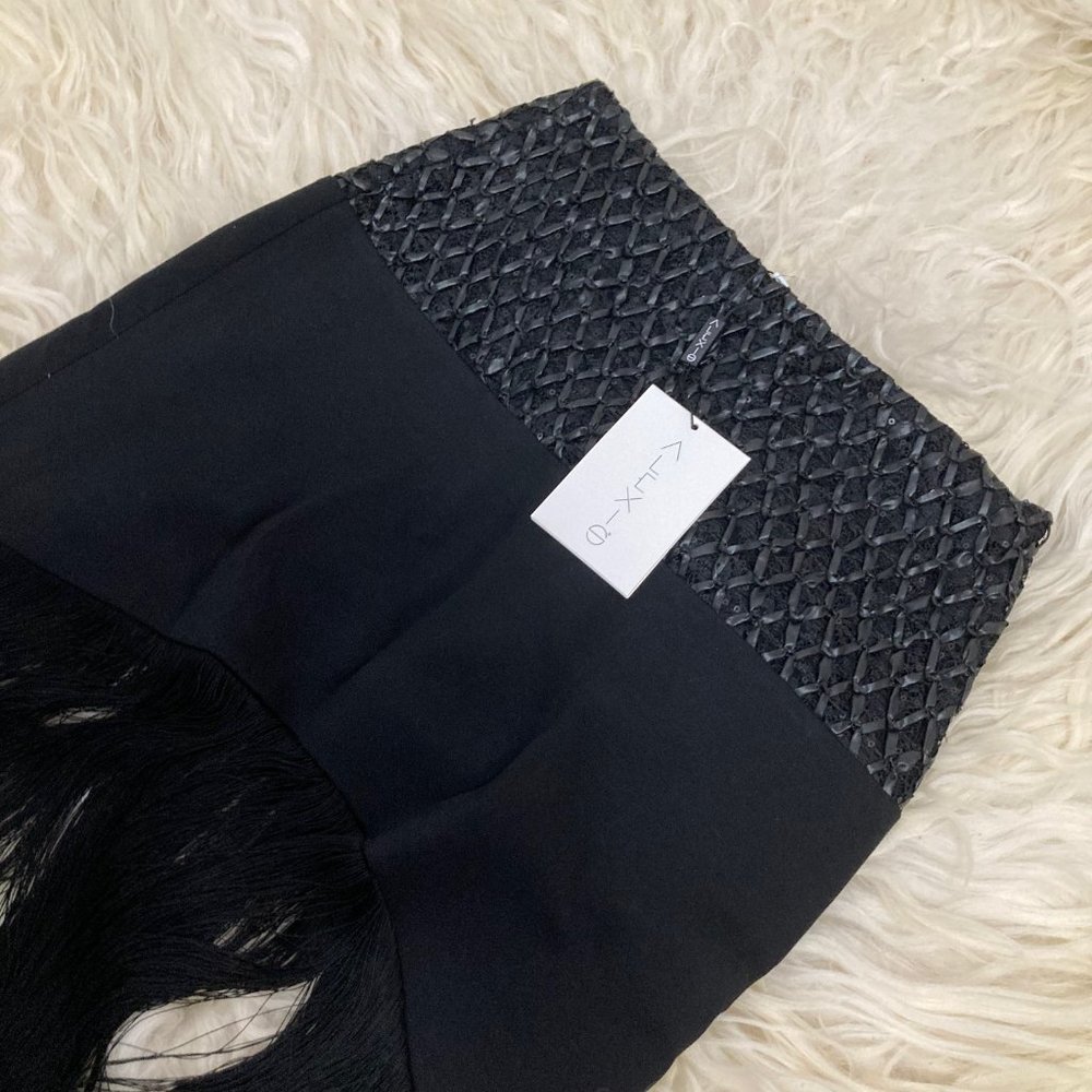 COPY - ALEXIS Sequin Embellishments Knee-Length Skirt - Picture 5 of 12